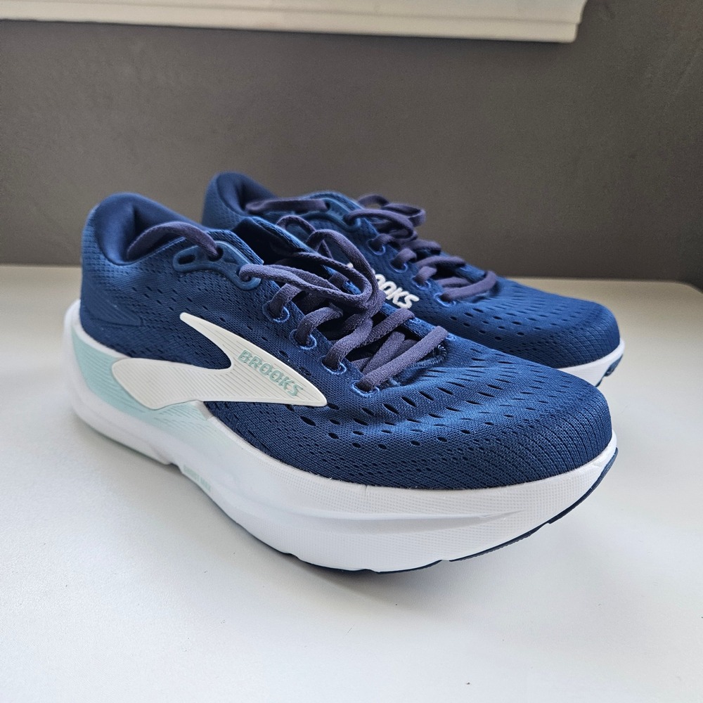 Brooks Ghost Max 3 Womens Running Shoes Navy Clearwater Size 6.5 1204571B406